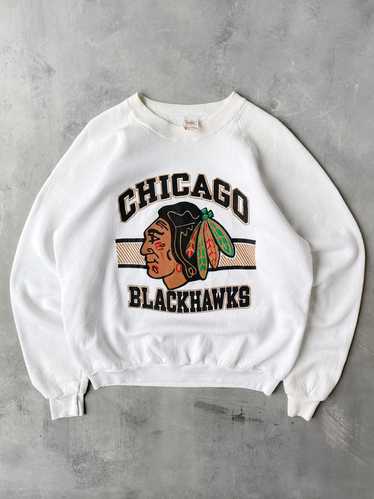 Chicago Blackhawks Sweatshirt 80's - Large