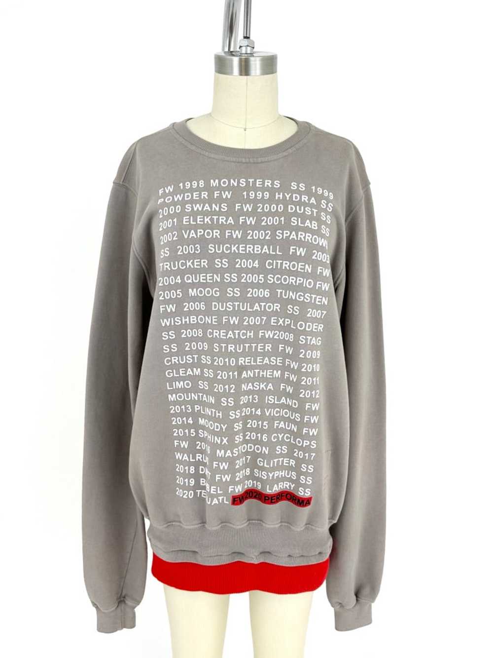 Rick Owens Drkshdw F/W 2020 Performa Sweatshirt - image 1