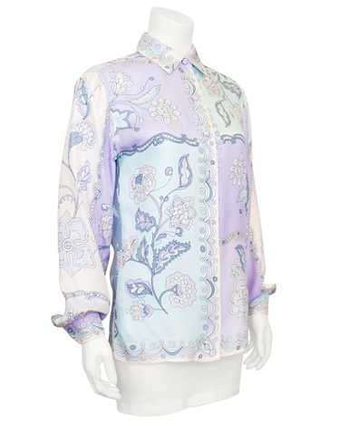 Emilio Pucci Pastel Floral Silk Shirt