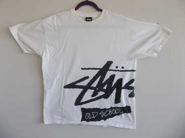 90s old stussy border l/s tee 在原みゆ紀 在原みゆ紀さん着 90's USA製 OLD Stussy モノグラム Tシャツ