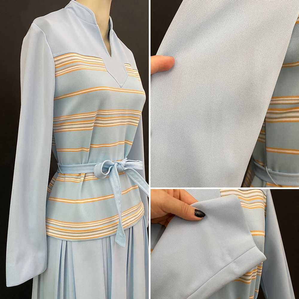 60s Empress of Dallas Long Sleeve Drop Waist Dress - image 5