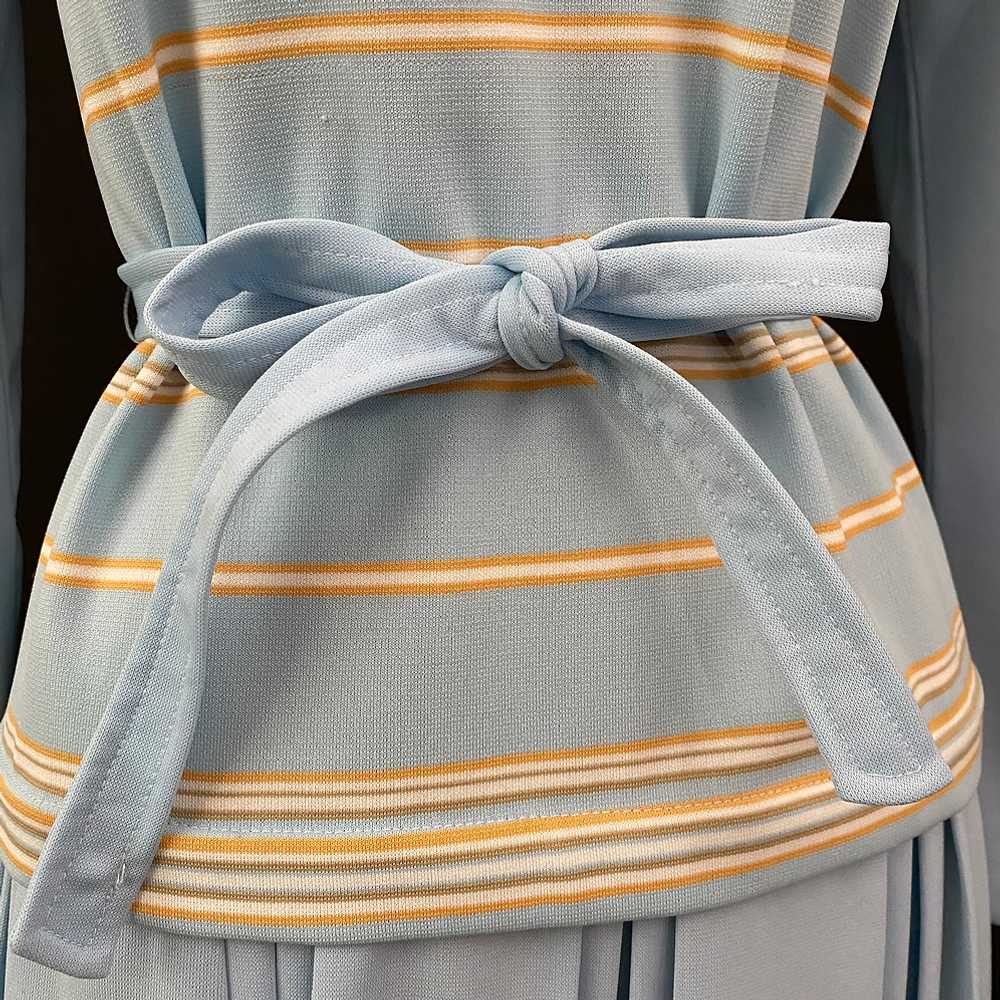 60s Empress of Dallas Long Sleeve Drop Waist Dress - image 6