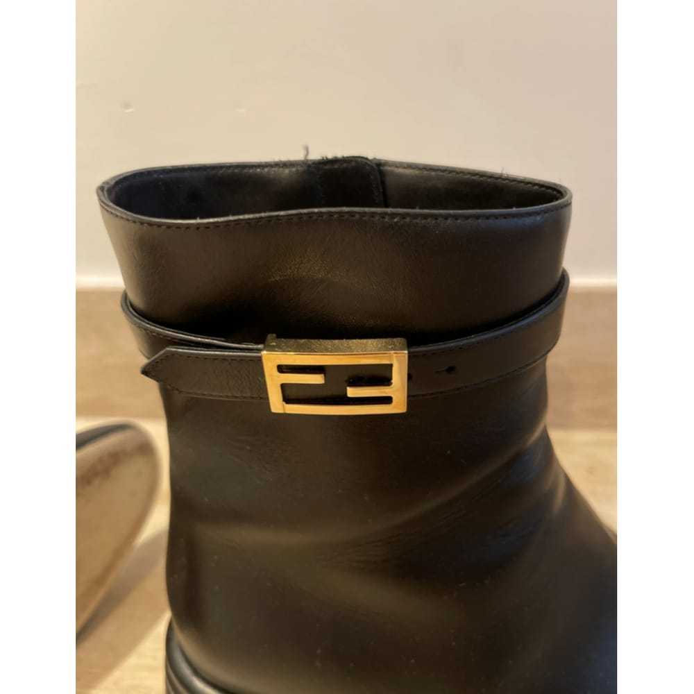 Fendi Leather buckled boots - image 3