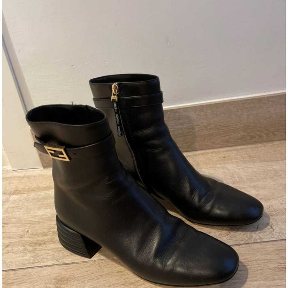 Fendi Leather buckled boots - image 6