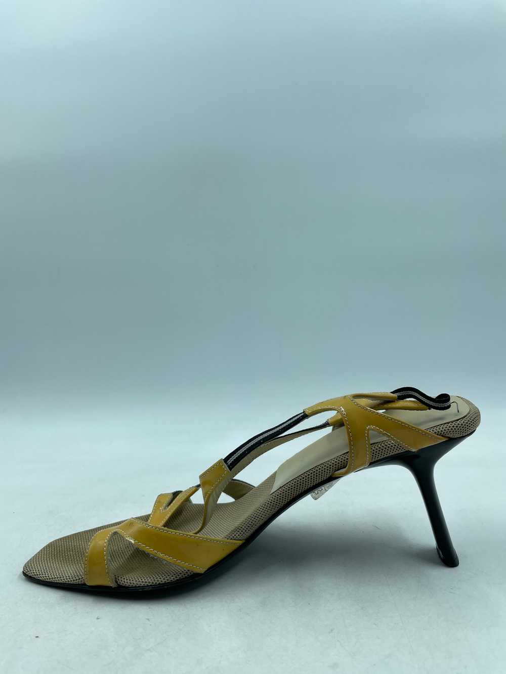 Authentic Prada Tan Patent Sandals W 9 - image 2