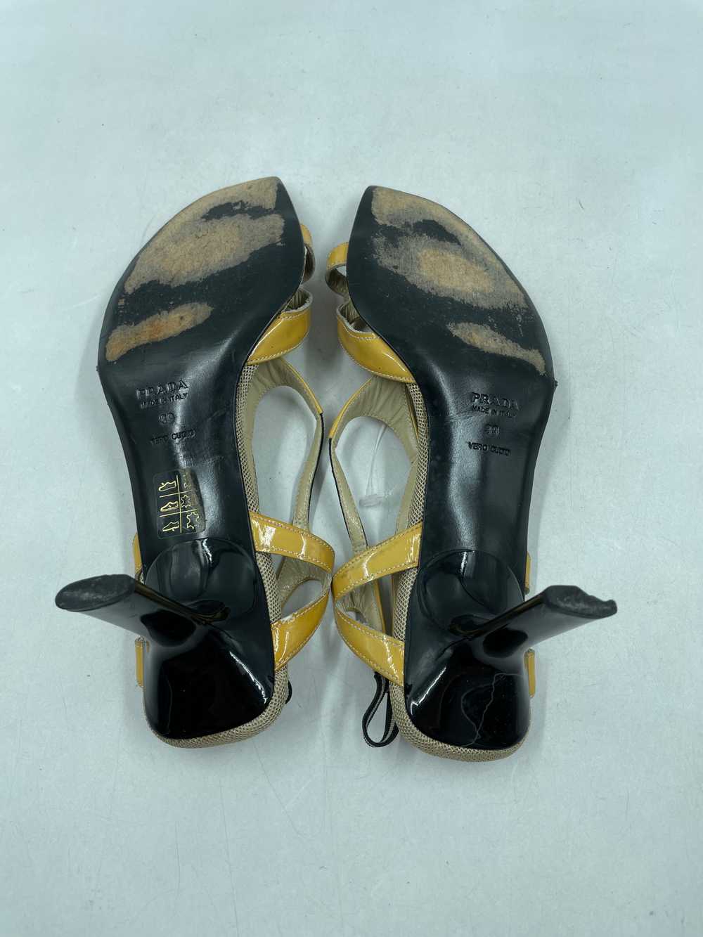 Authentic Prada Tan Patent Sandals W 9 - image 5