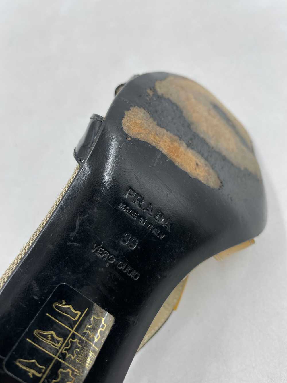Authentic Prada Tan Patent Sandals W 9 - image 7