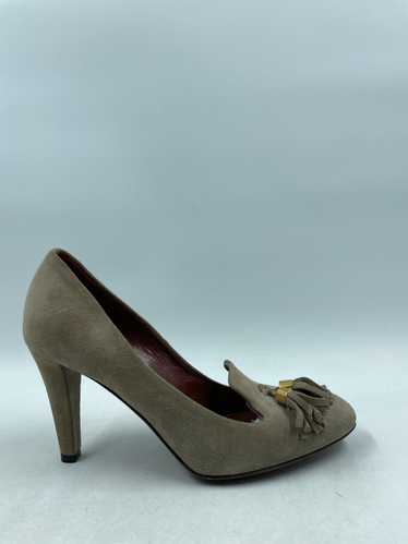 Authentic Gucci Taupe Tassel Pumps W 5.5 - image 1
