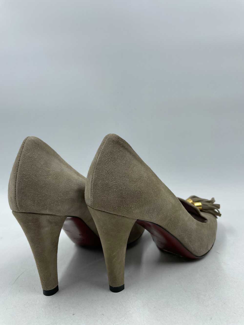 Authentic Gucci Taupe Tassel Pumps W 5.5 - image 4