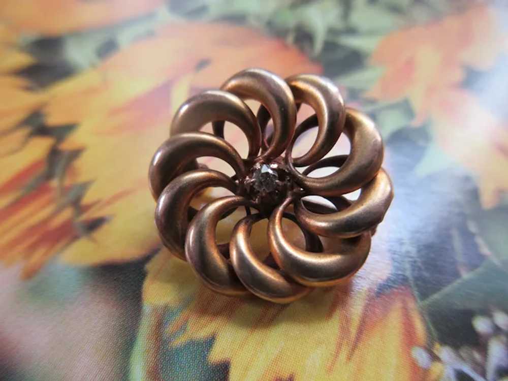 Antique 10K Lovers Knot Lapel Pin , Tie Tack , Wa… - image 5