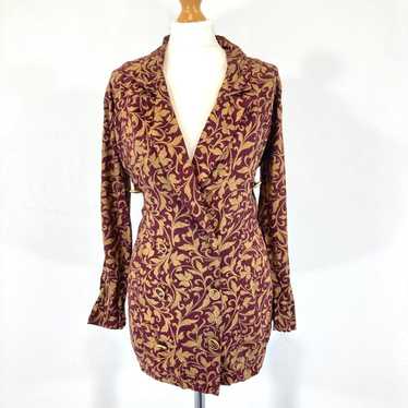 Vintage Abstract Pattern Blouse / West and Webb /… - image 1