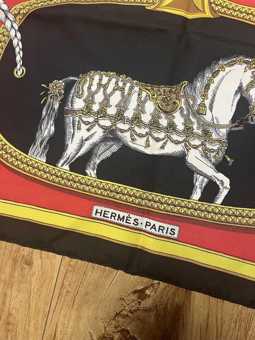 Hermes Hermes Palefroi Silk Twill Scarf - image 4