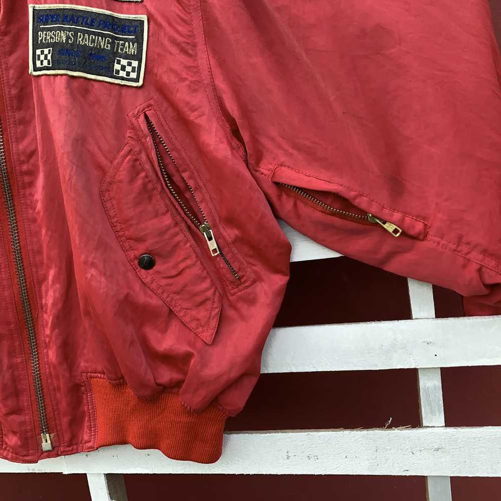 Bomber Jacket × Person's × Racing Vintage 90s Per… - image 11