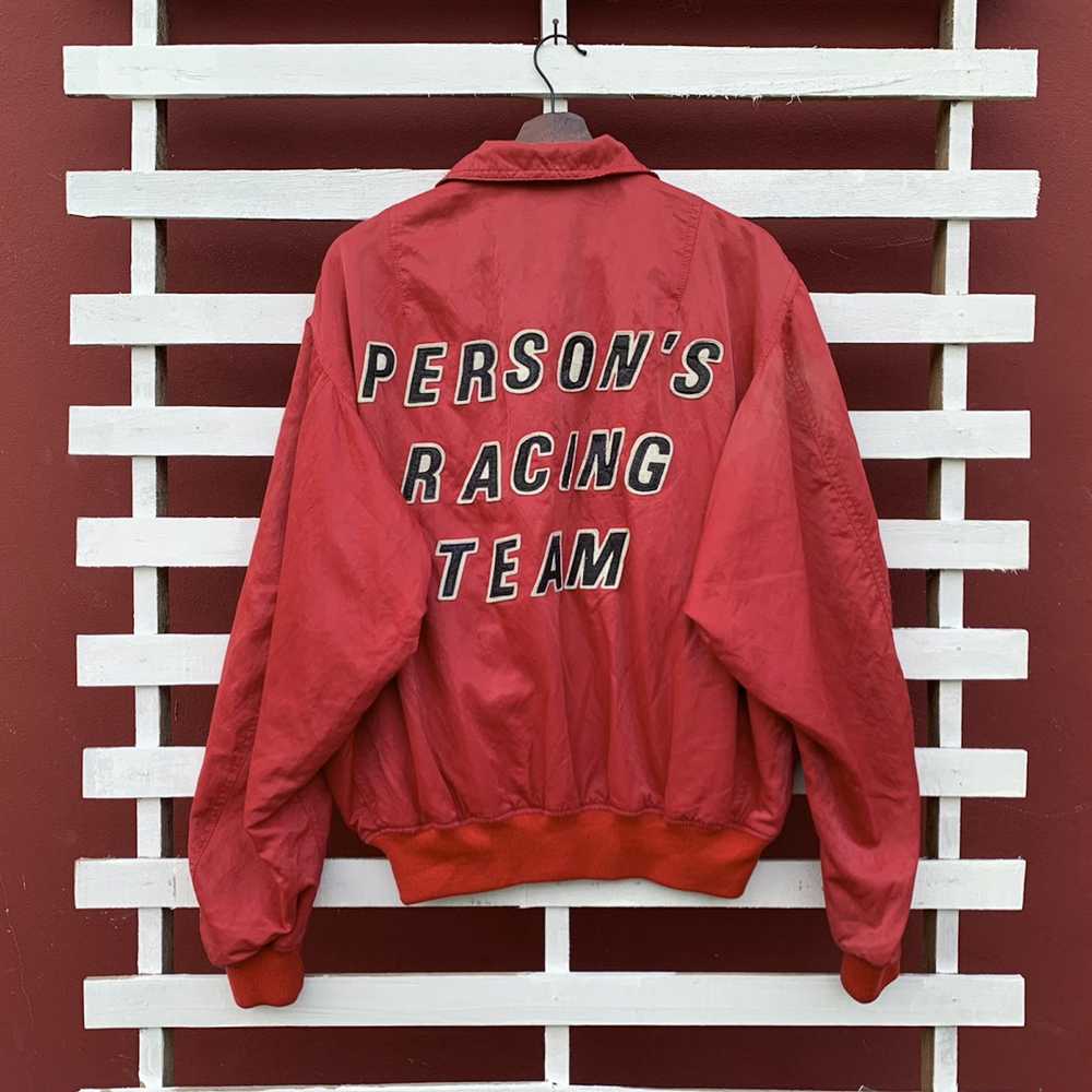 Bomber Jacket × Person's × Racing Vintage 90s Per… - image 3