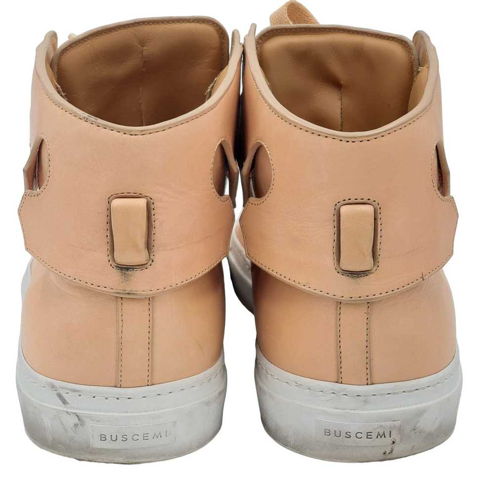 Buscemi Buscemi Men's 17 US / 50 EU Beige Leather… - image 4