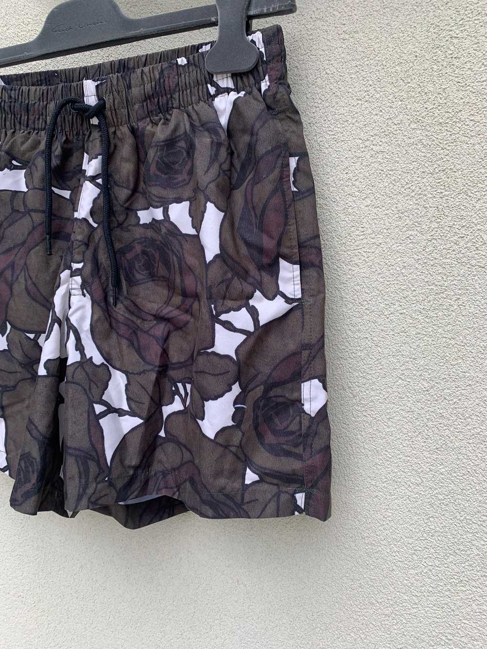 Dries Van Noten Floral Swim Shorts in Brown & Whi… - image 6