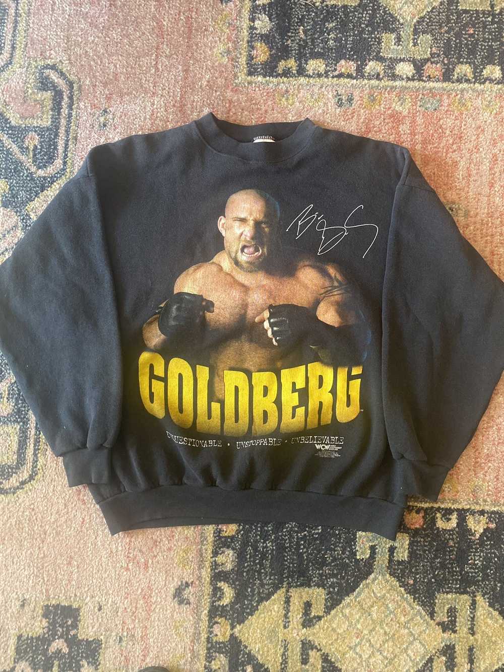 Vintage × Wwf vintage 90’s wcw bill goldberg swea… - image 1