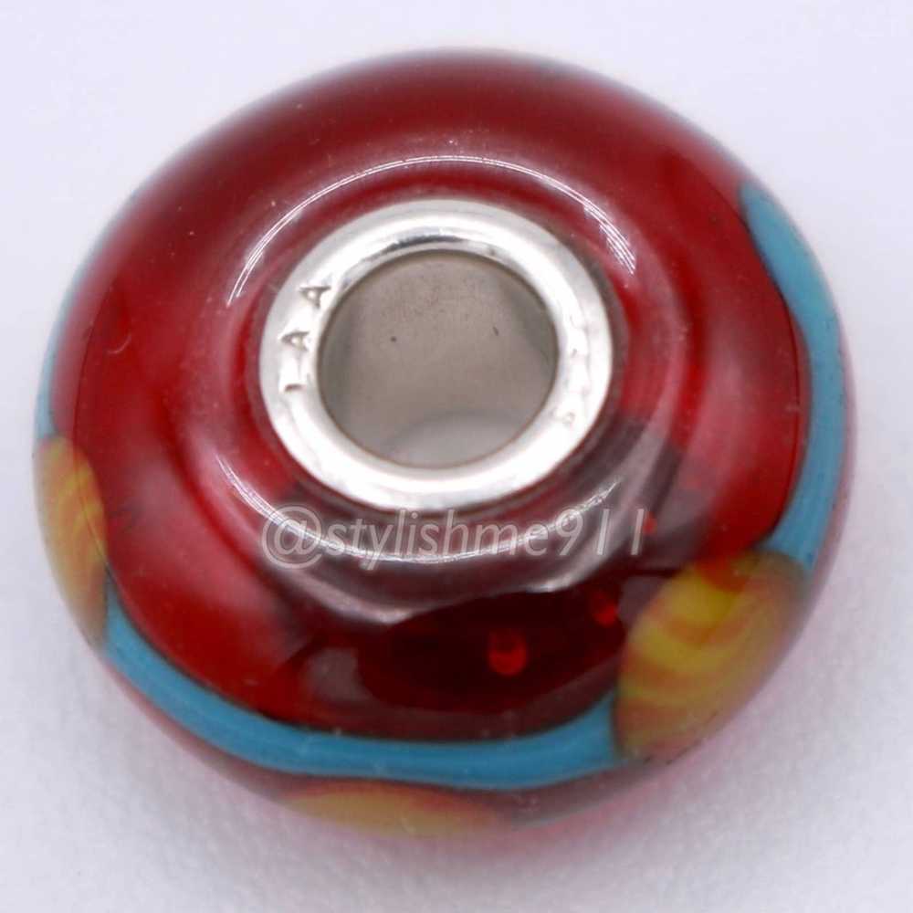 Sterling Silver Authentic Trollbeads RED CHINA BE… - image 10