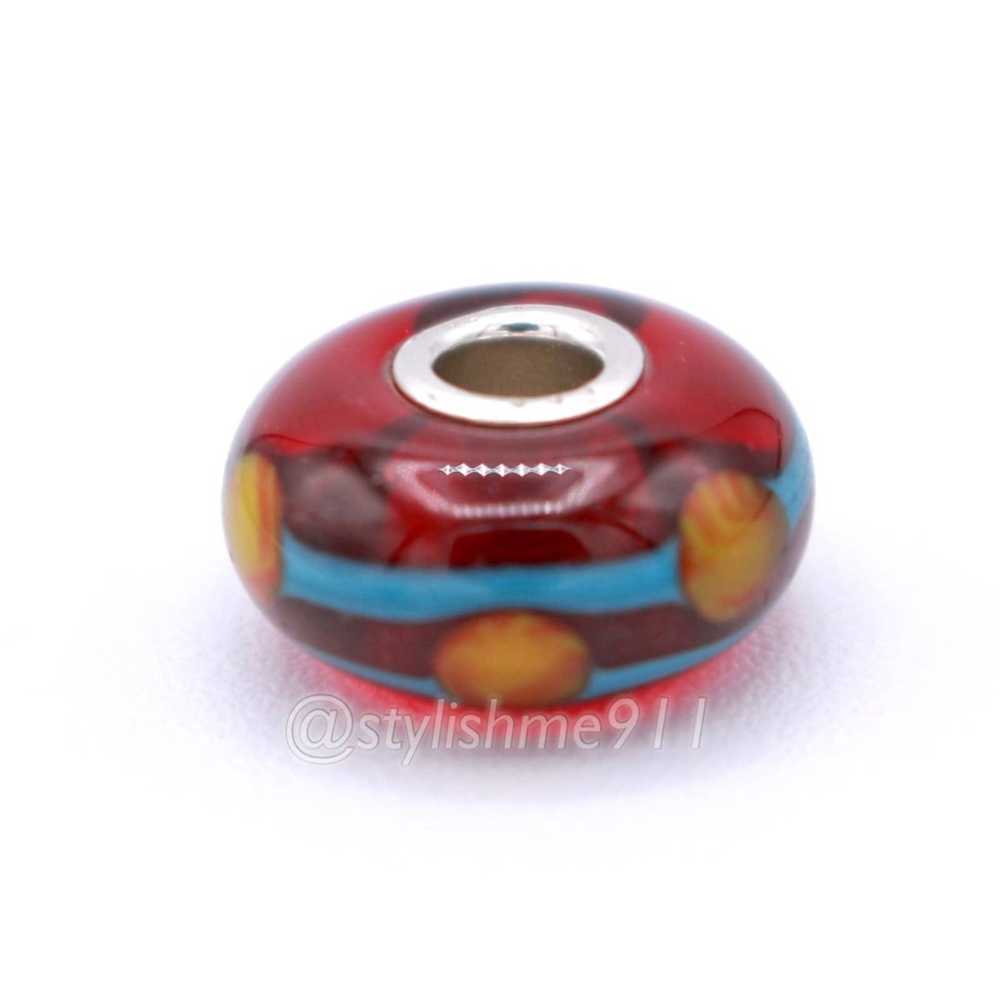 Sterling Silver Authentic Trollbeads RED CHINA BE… - image 11