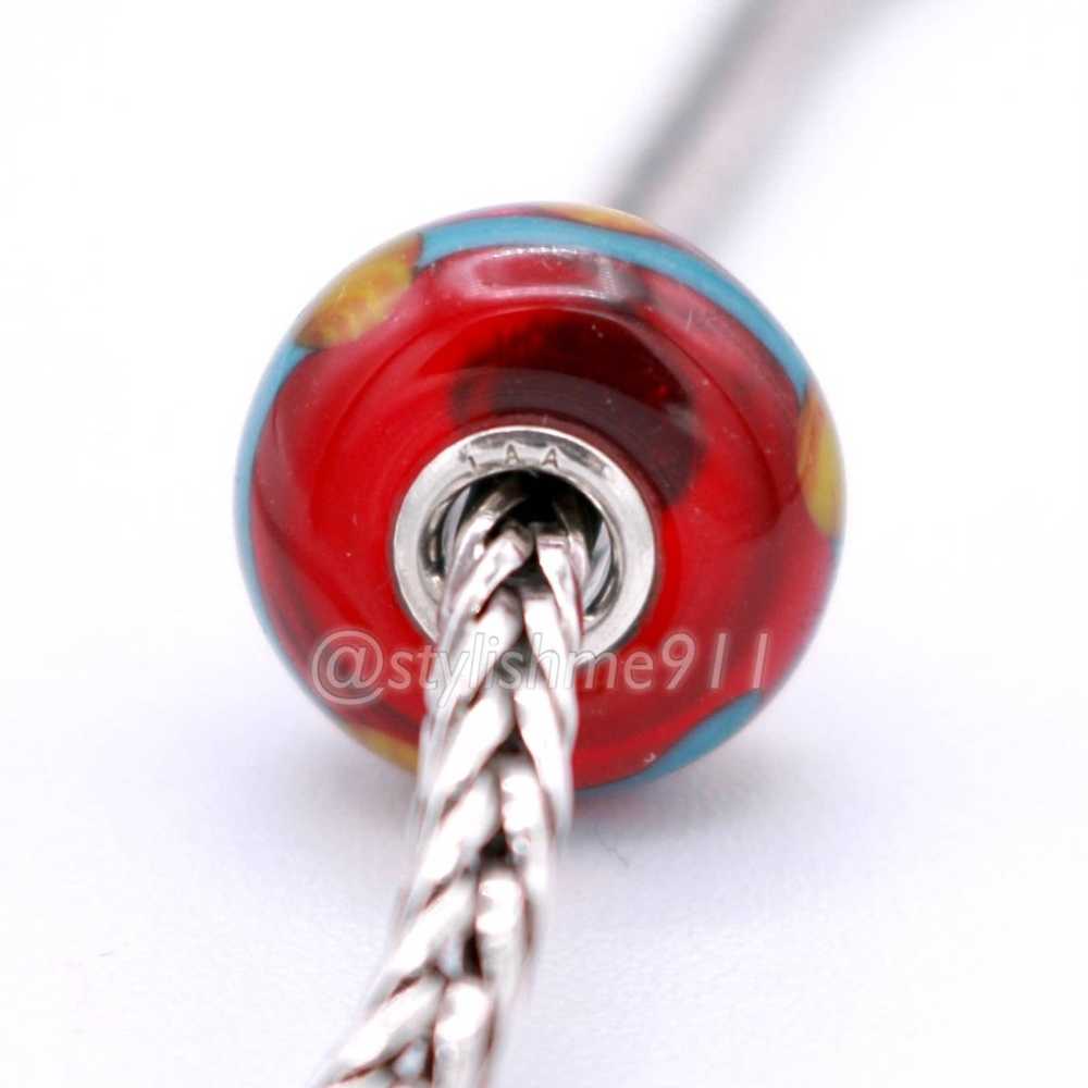Sterling Silver Authentic Trollbeads RED CHINA BE… - image 4
