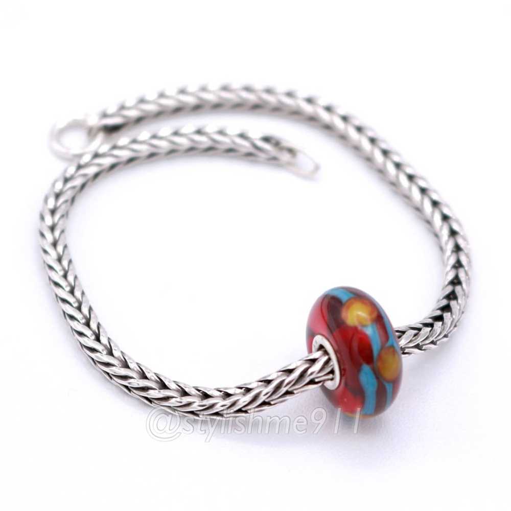 Sterling Silver Authentic Trollbeads RED CHINA BE… - image 7