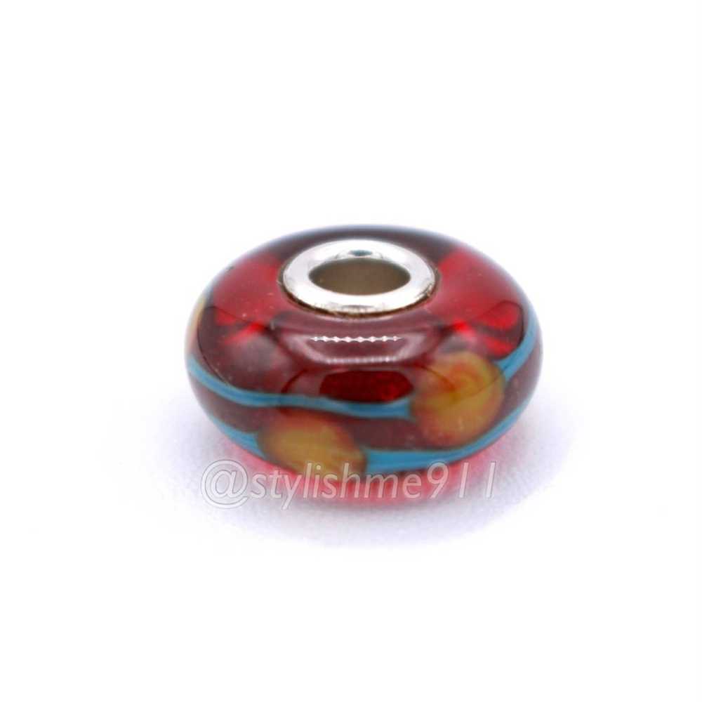 Sterling Silver Authentic Trollbeads RED CHINA BE… - image 8