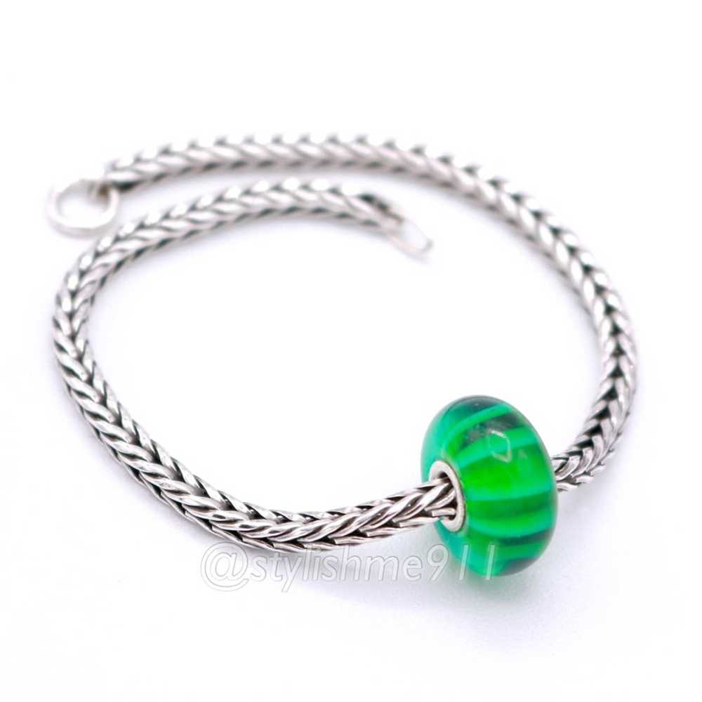 Sterling Silver Authentic Retired Trollbeads GREE… - image 7