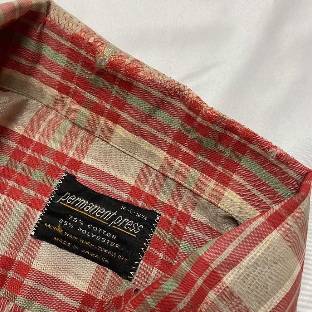 Vintage 🔥1960s Repaired Perma Press Button Down … - image 12