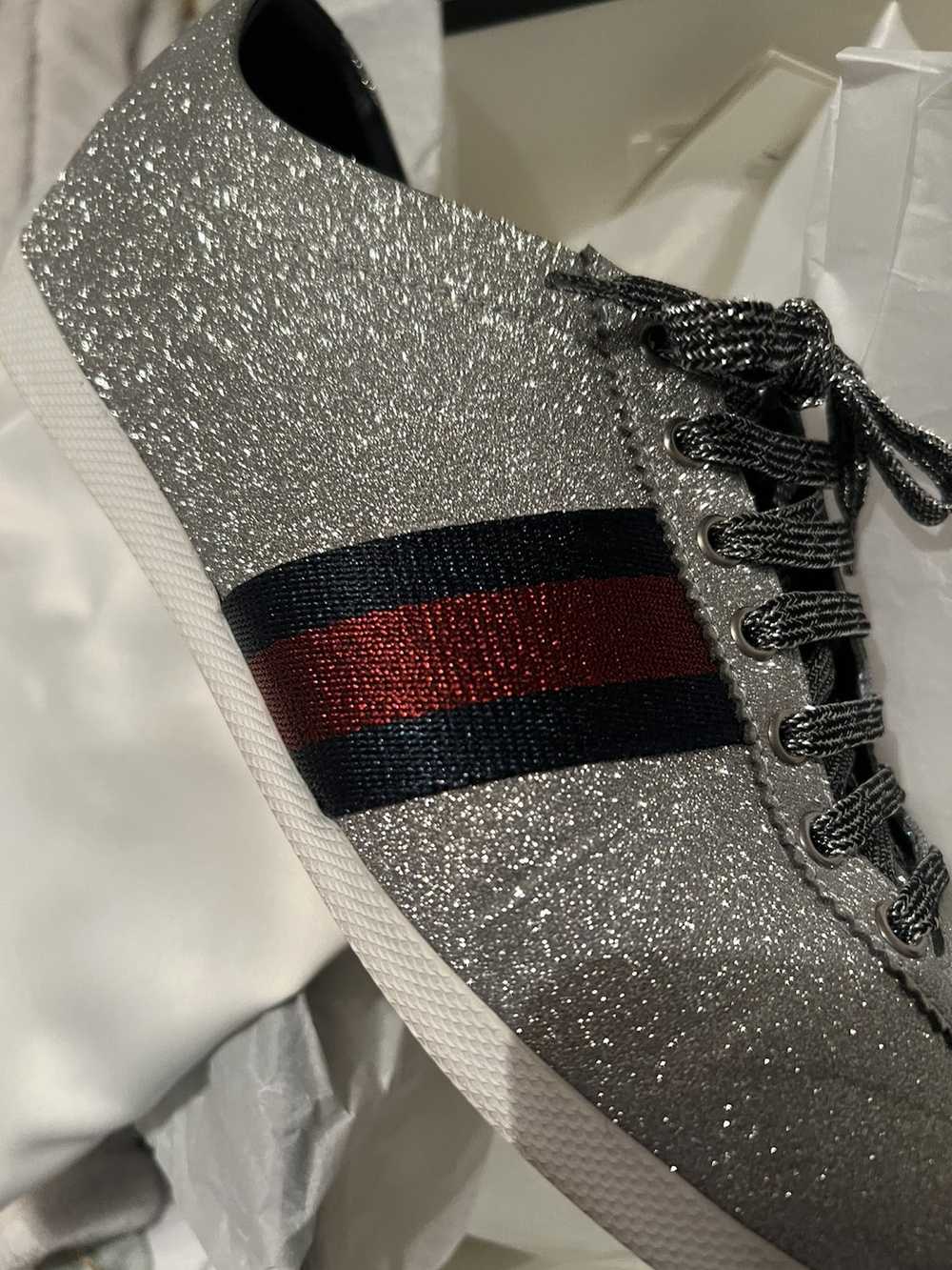 Designer × Gucci × Luxury Mens Gucci Glitter Shoes - image 11