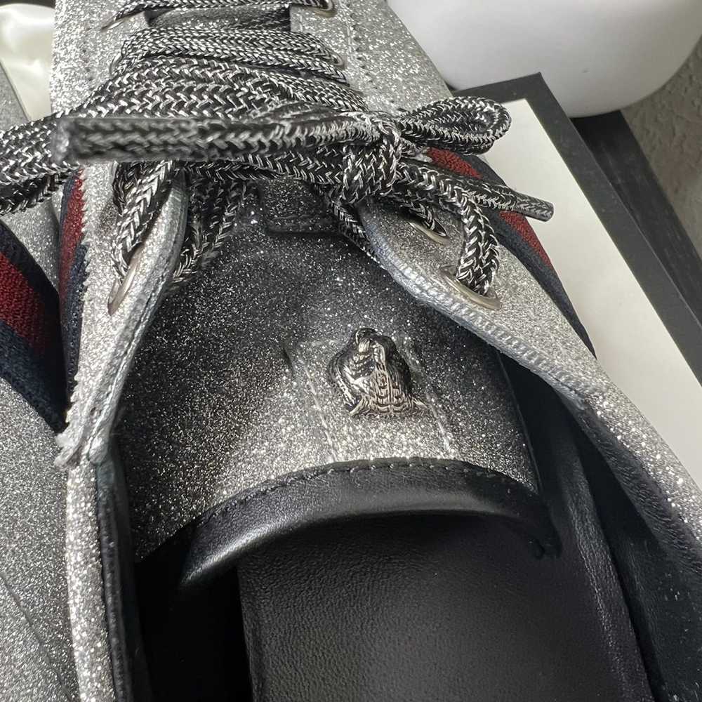 Designer × Gucci × Luxury Mens Gucci Glitter Shoes - image 4