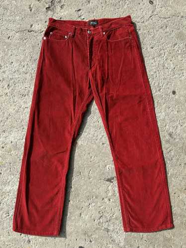 A.P.C. A.P.C 2000 RED CORDUROY pants - image 1