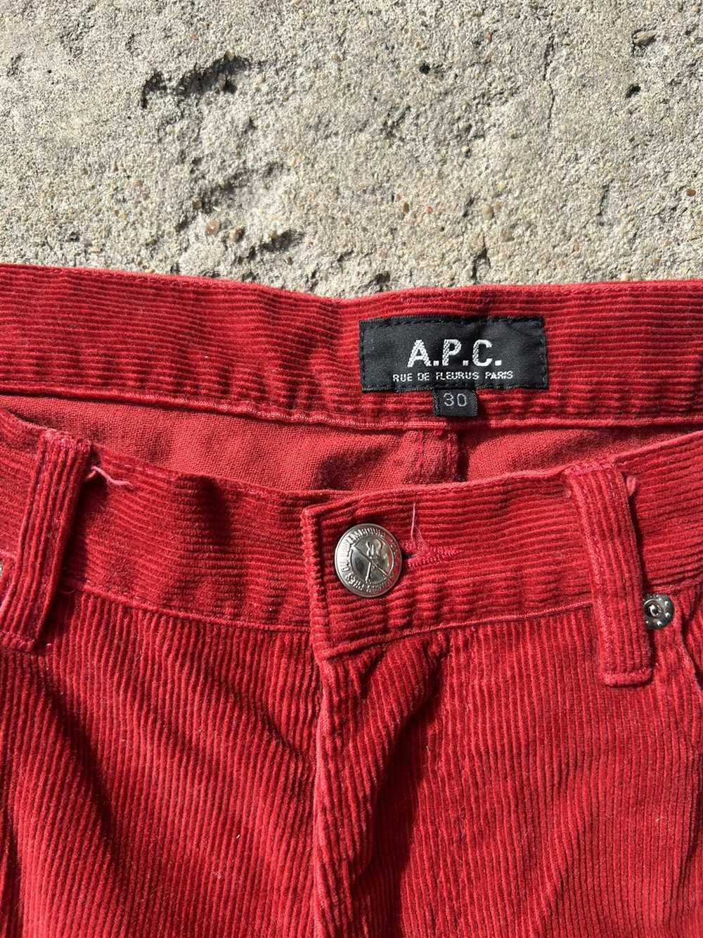 A.P.C. A.P.C 2000 RED CORDUROY pants - image 2