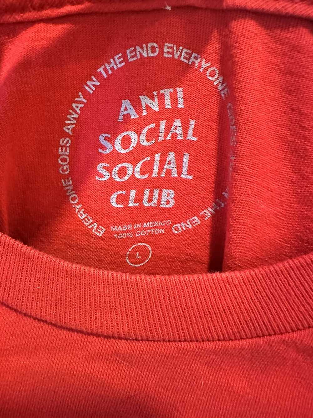 Anti Social Social Club ASSC Block Me Red Longe S… - image 2