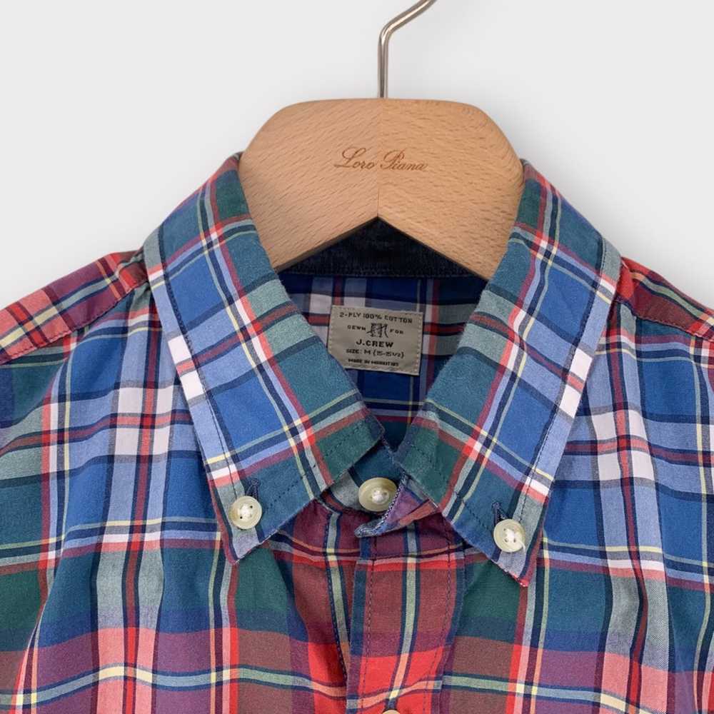 J.Crew J.Crew Button Down Shirt M Multicolor Plaid - image 3