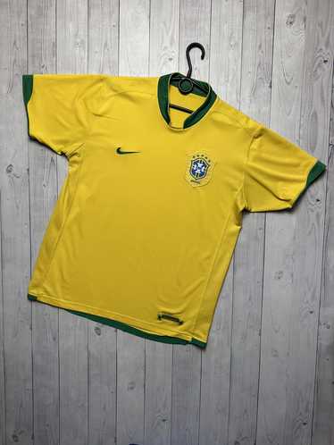 Nike × Soccer Jersey × Vintage Vintage Nike Brazi… - image 1