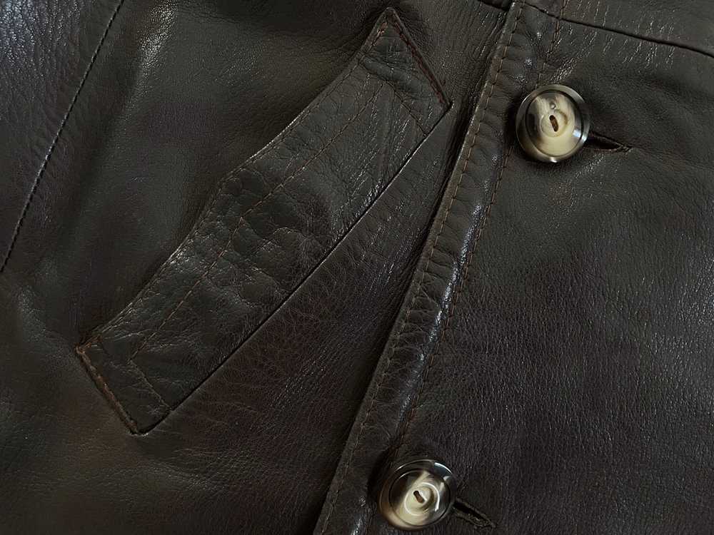 Yves Saint Laurent Yves Saint Laurent leather coa… - image 7