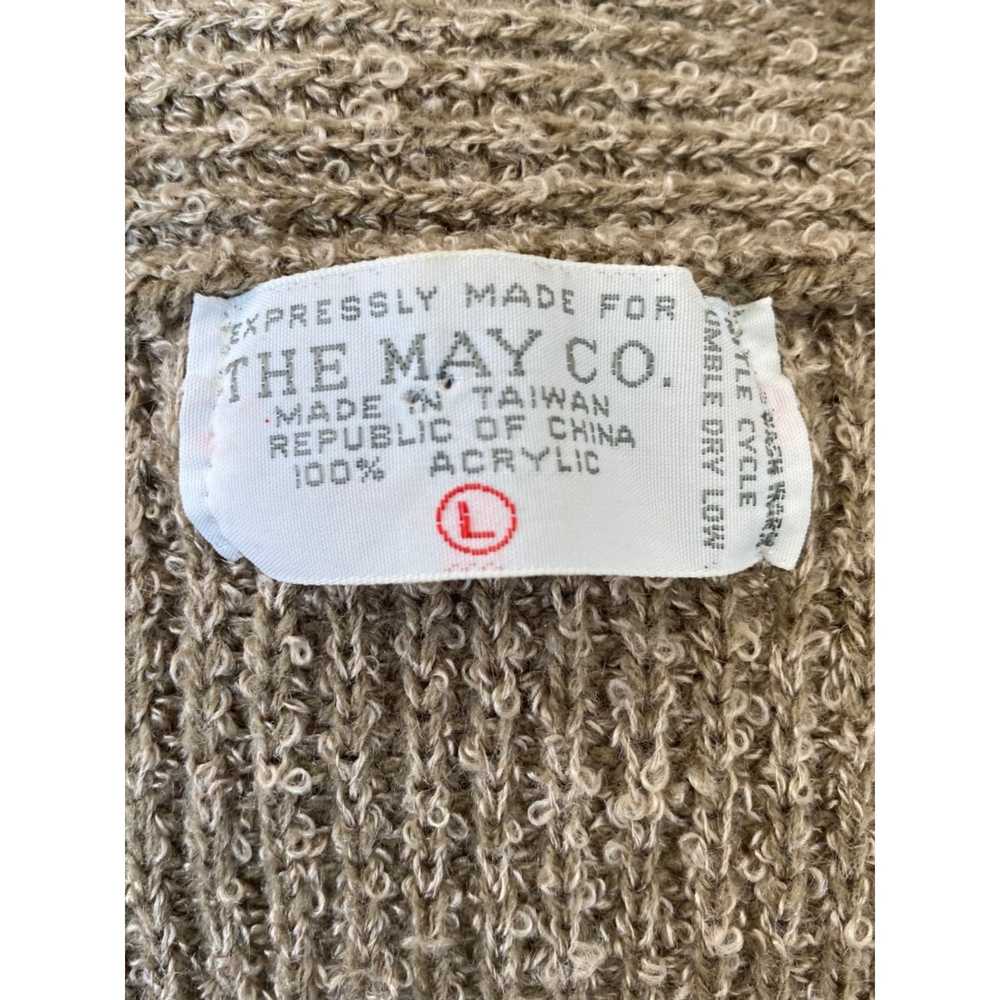 Vintage Vintage The May Co Heathered Brown Knitte… - image 4