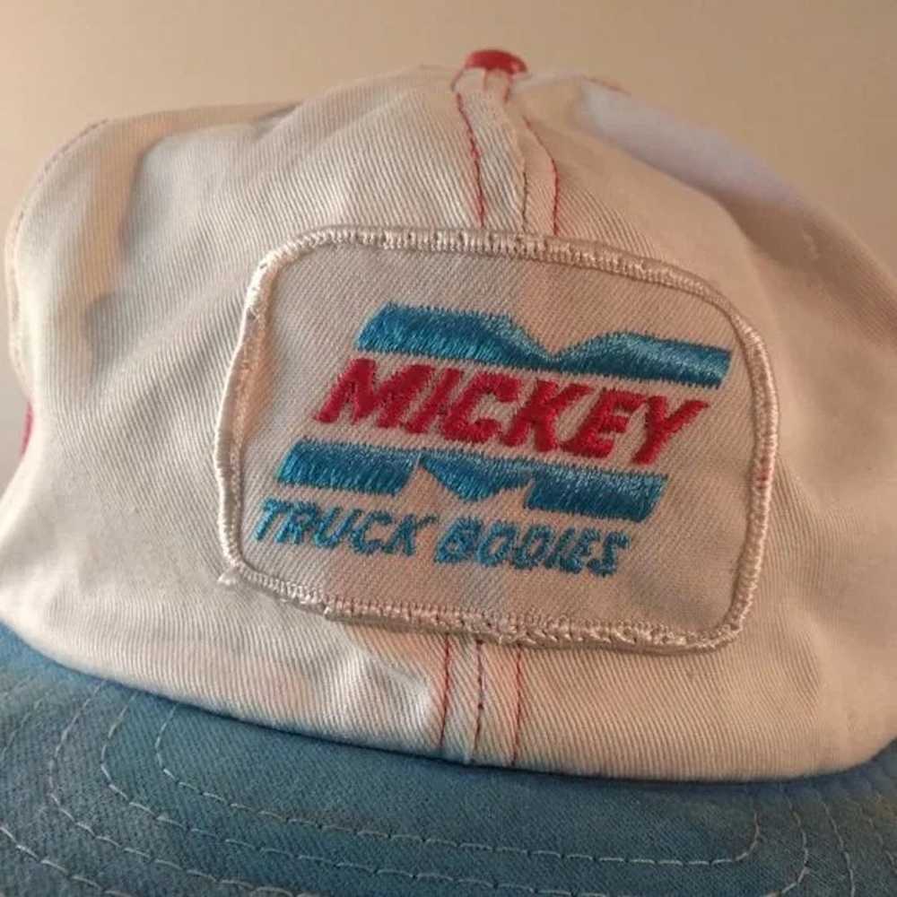 Hat × Trucker Hat × Vintage Vintage Mickey Truck … - image 2