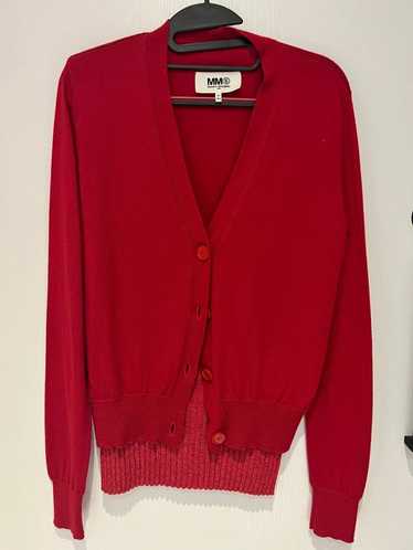 MM6 Maison Margiela レッド レイヤードカーディガン - メルカリ