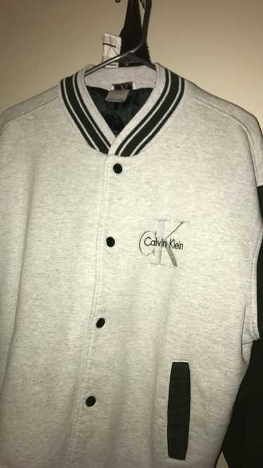 Calvin Klein CK Vintage Green/white varsity Jacket