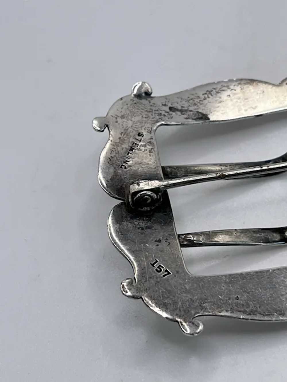 Antique Sterling Silver Hand Chased Victorian Eng… - image 8