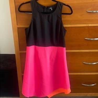 Asymmetrical Color Block Dress - Size Medium - image 1