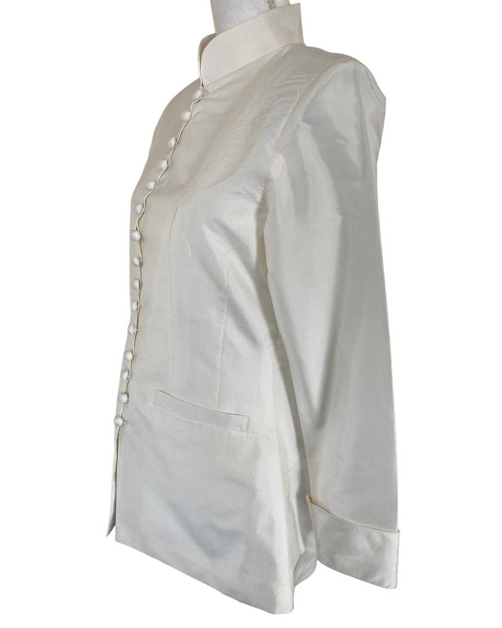 Richard K Tsao White Silk Jacket, S - image 3