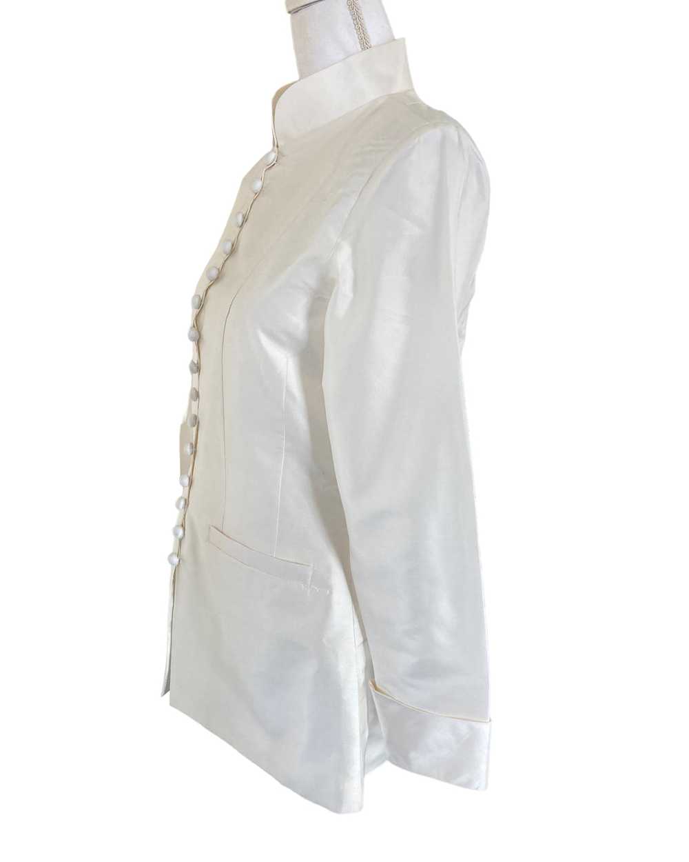 Richard K Tsao White Silk Jacket, S - image 4