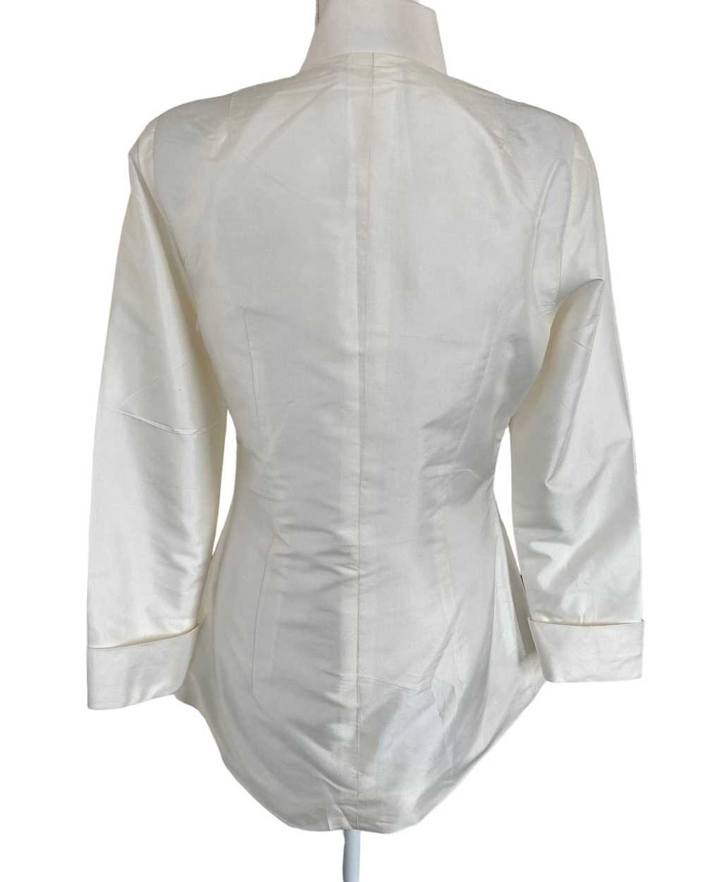 Richard K Tsao White Silk Jacket, S - image 5