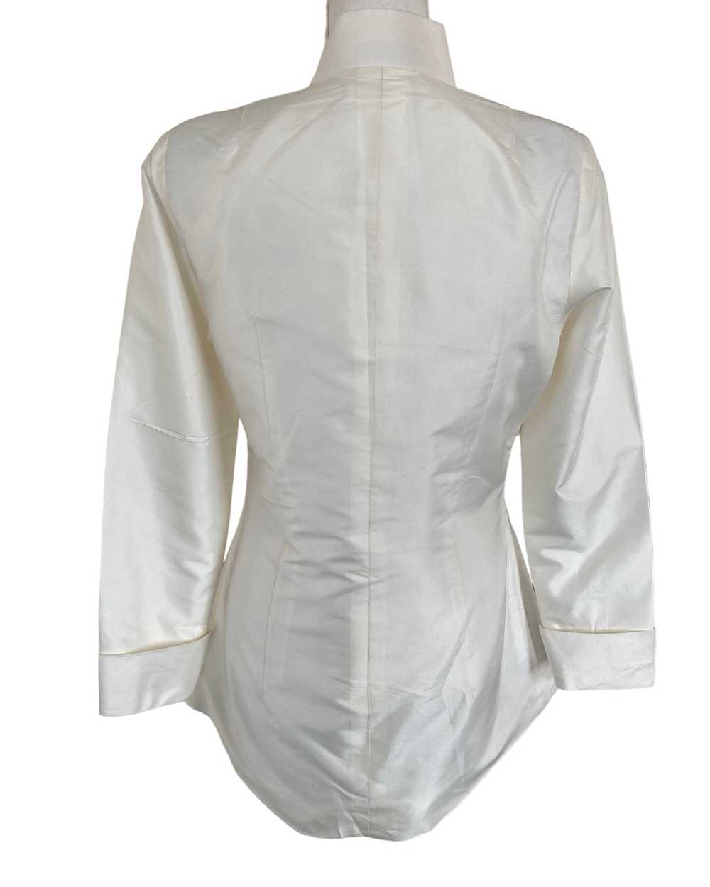 Richard K Tsao White Silk Jacket, S - image 7