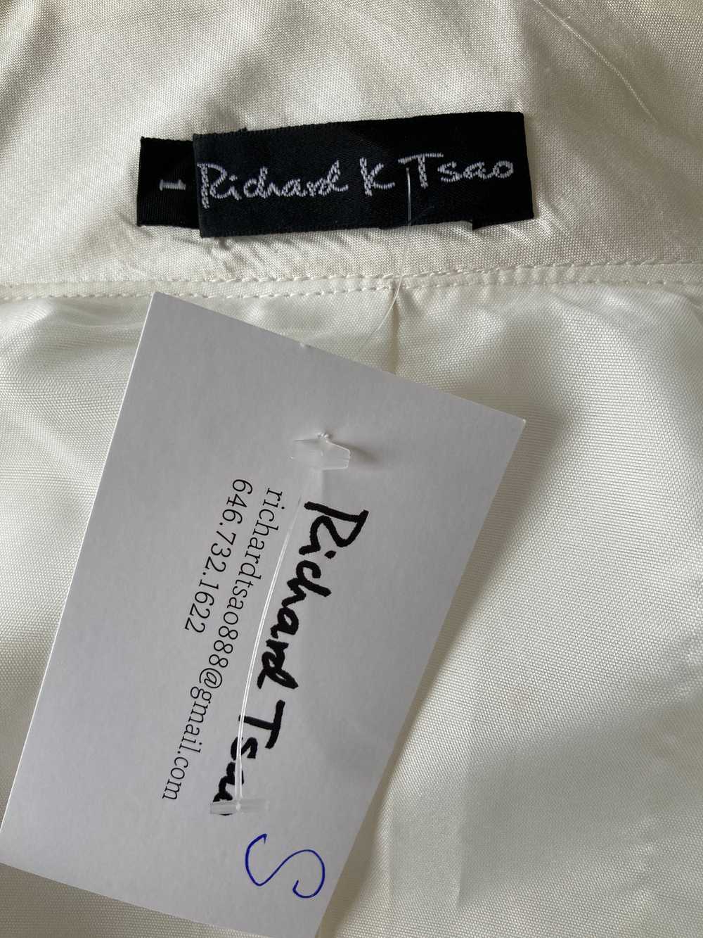 Richard K Tsao White Silk Jacket, S - image 8