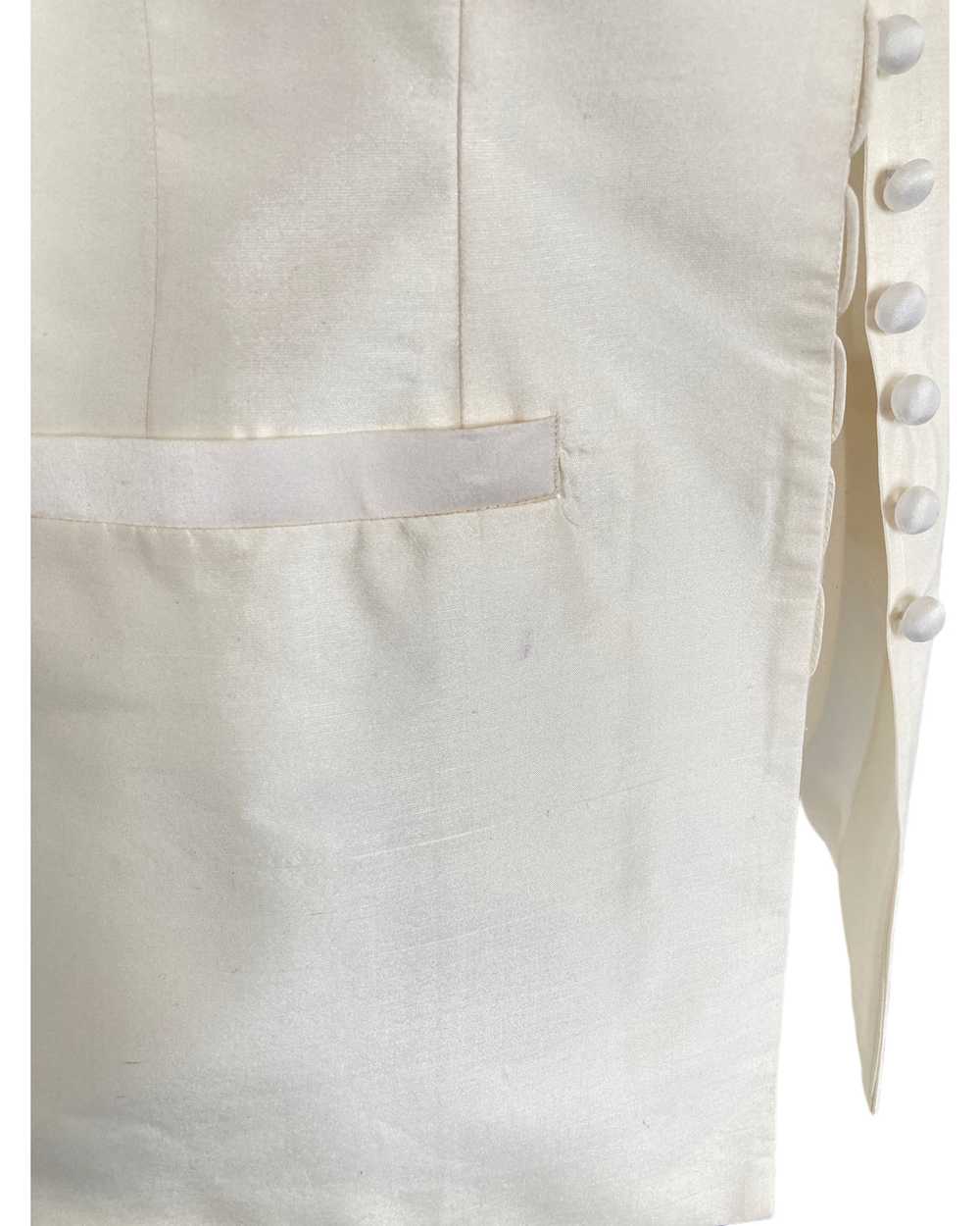 Richard K Tsao White Silk Jacket, S - image 9