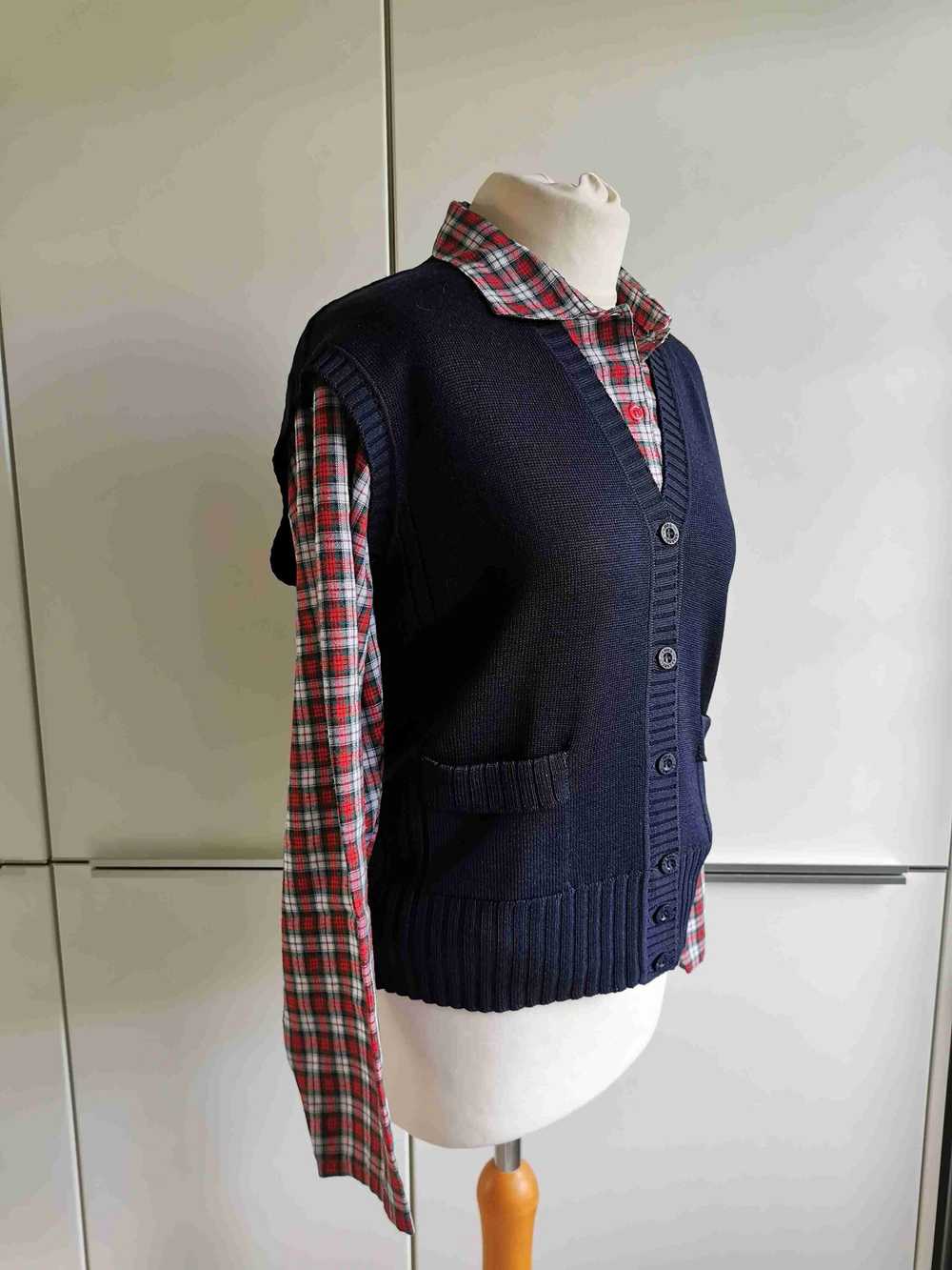 Sleeveless wool vest - Sleeveless vest in pure na… - image 2