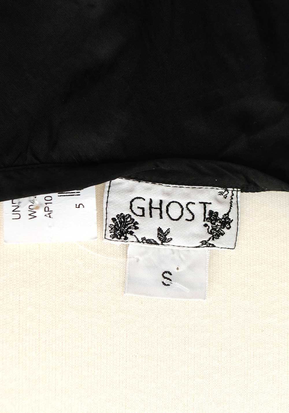 Gorgeous 90s Black Silky Satin Slip Dress • Ghost - image 3